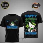 Carolina Panthers Hello Kitty St. Patrick's Day 3D Shirt