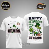 Chicago Bears Hello Kitty St. Patrick's Day 3D Shirt - Premium NFL apparel for Bears fans!