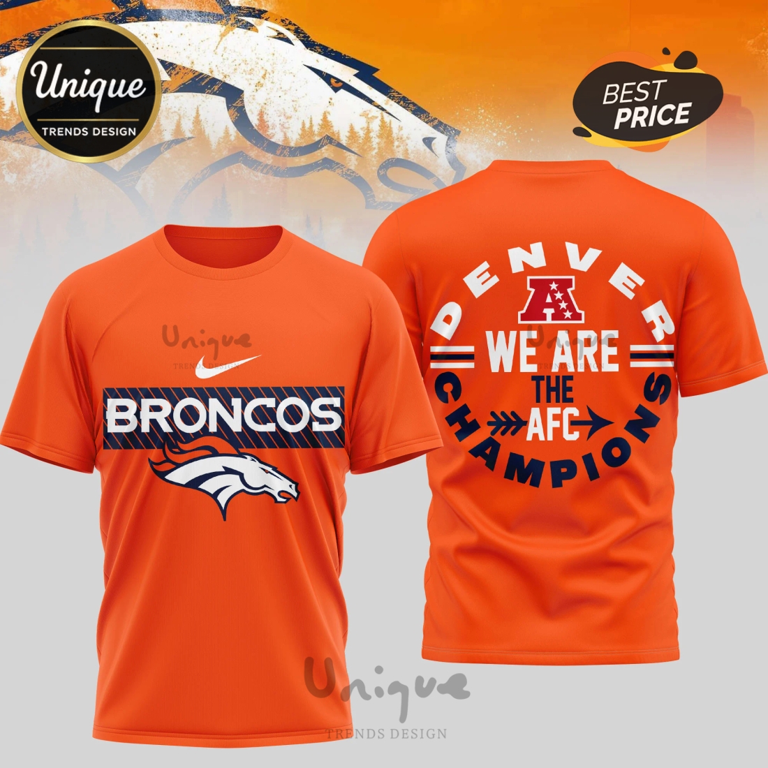 Denver Broncos Premium NFL 2026 Super Bowl 3D Shirt Denver Broncos Premium NFL 2026 Super Bowl 3D Shirt