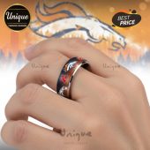 Denver Broncos 2026 Super Bowl Ring - Premium Silver Tungsten NFL Ring