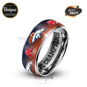 Denver Broncos Super Bowl 2026 Ring - Premium NFL Silver Tungsten