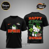 Denver Broncos Hello Kitty St. Patrick's Day 3D shirt.
