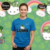 Detroit Lions Premium NFL Hello Kitty St. Pattrick’s Day 3D Shirt