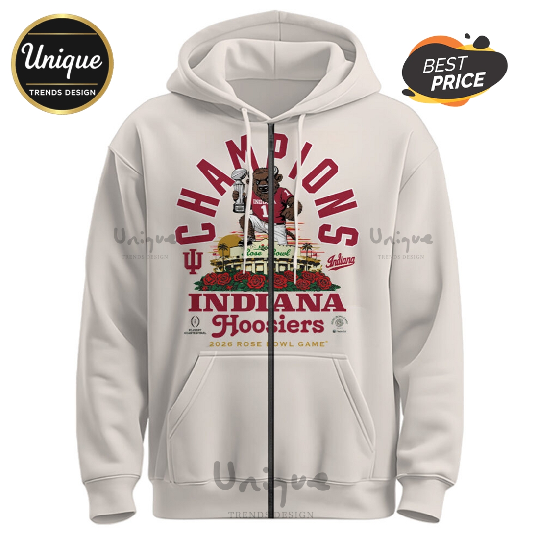 Indiana Hoosiers 2026 Sugar Bowl Champions Hoodie Indiana Hoosiers 2026 Sugar Bowl Champions Hoodie