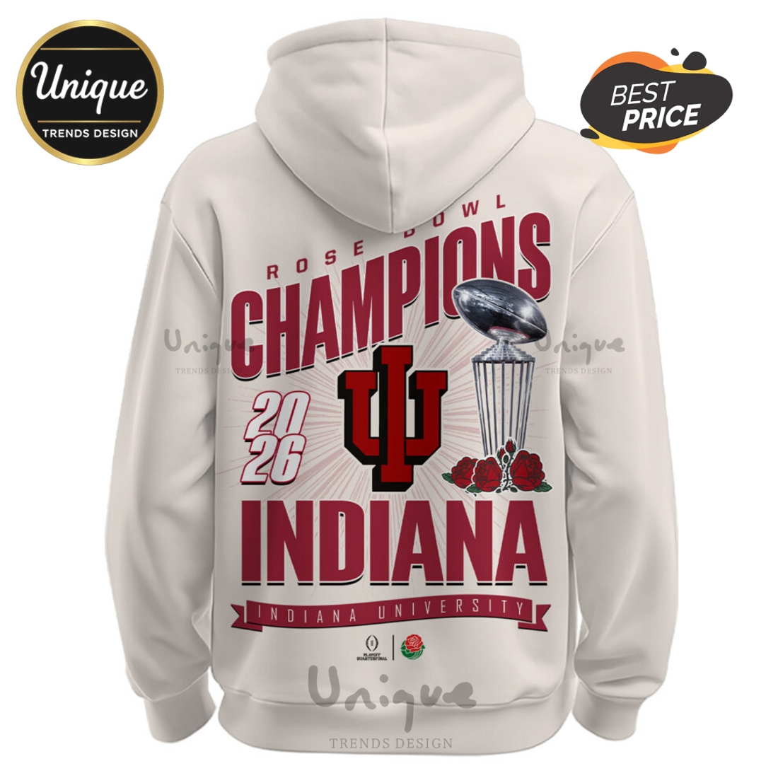 Indiana Hoosiers 2026 Sugar Bowl Champions Hoodie Indiana Hoosiers 2026 Sugar Bowl Champions Hoodie