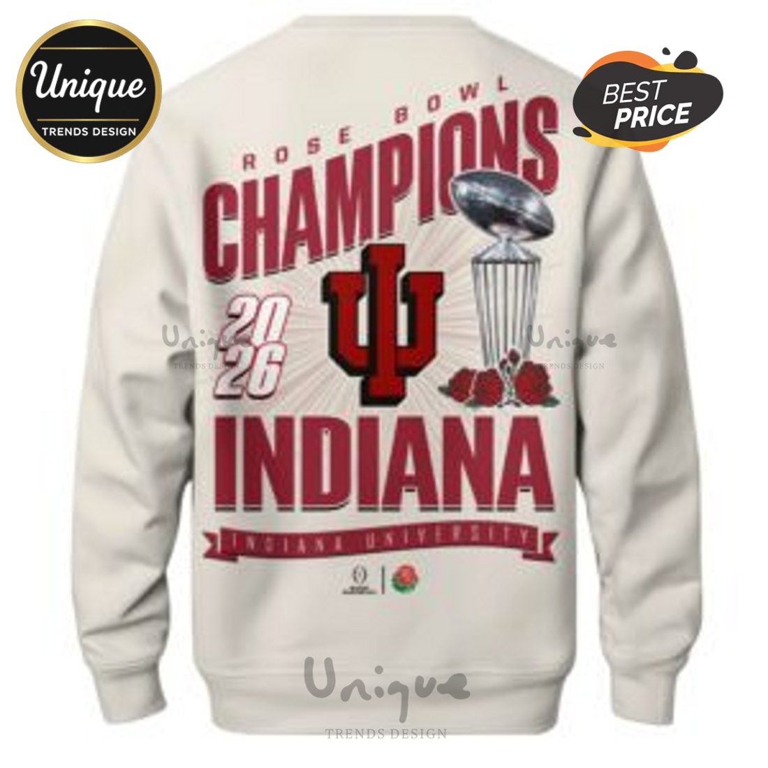 Indiana Hoosiers 2026 Sugar Bowl Champions Hoodie Indiana Hoosiers 2026 Sugar Bowl Champions Hoodie