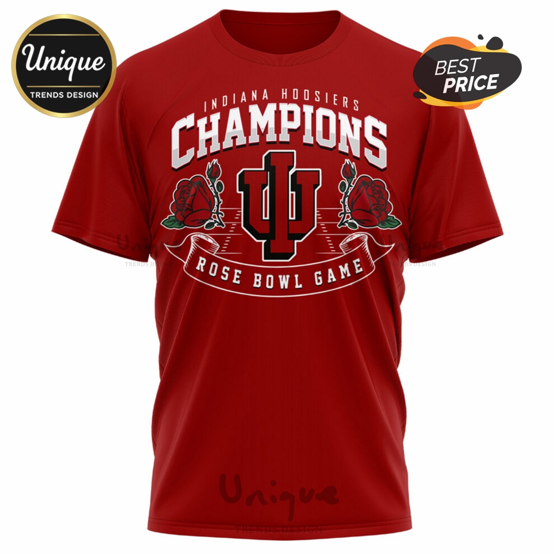 Indiana Hoosiers NCAA Sugar Bowl Champions Red Hoodie Indiana Hoosiers NCAA Sugar Bowl Champions Red Hoodie