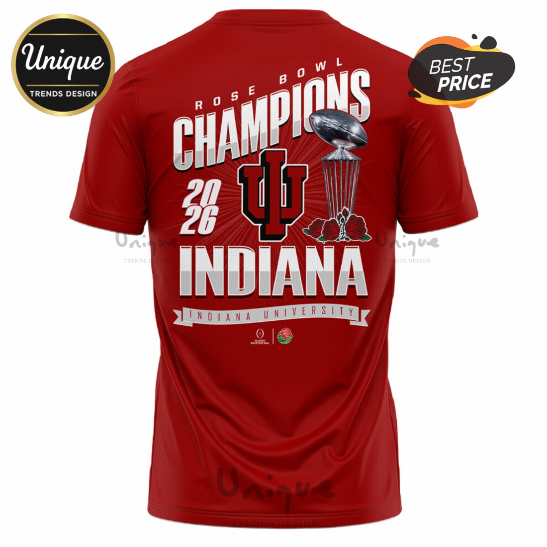 Indiana Hoosiers NCAA Sugar Bowl Champions Red Hoodie Indiana Hoosiers NCAA Sugar Bowl Champions Red Hoodie