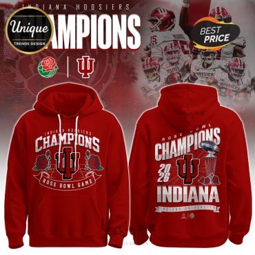 Indiana Hoosiers NCAA Sugar Bowl Champions Red Hoodie, Joggers