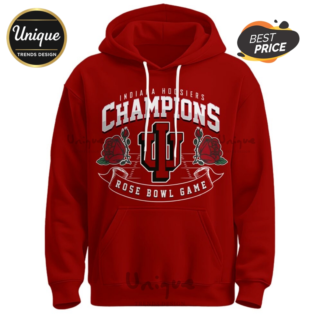 Indiana Hoosiers NCAA Sugar Bowl Champions Red Hoodie, Joggers Indiana Hoosiers NCAA Sugar Bowl Champions Red Hoodie, Joggers