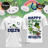 Indianapolis Colts Hello Kitty St. Patrick's Day 3D Shirt