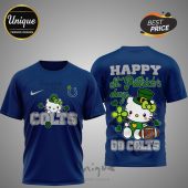 Indianapolis Colts Hello Kitty St. Patrick's Day 3D Shirt