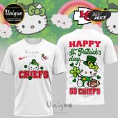 Kansas City Chiefs Hello Kitty St. Patrick's Day 3D Shirt