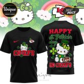 Kansas City Chiefs Hello Kitty St. Patrick's Day 3D Shirt