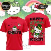 Kansas City Chiefs Hello Kitty St. Patrick's Day 3D Shirt