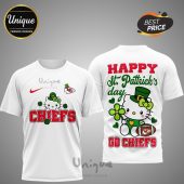 Kansas City Chiefs Hello Kitty St. Patrick's Day 3D Shirt