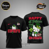 Kansas City Chiefs Hello Kitty St. Patrick's Day 3D shirt.