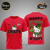 Kansas City Chiefs Hello Kitty St. Patrick's Day 3D shirt