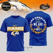 Los Angeles Rams Super Bowl LXI 3D Shirt - NFL Champions 2026 Gear!