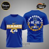 Los Angeles Rams Super Bowl 2026 3D shirt. Show your Rams pride!