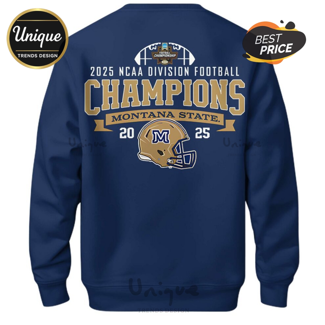 Montana State AFC North Division Champions Navy Hoodie Montana State AFC North Division Champions Navy Hoodie