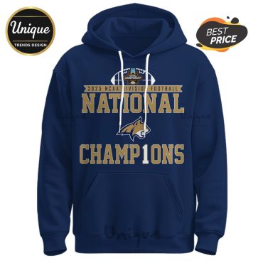 Montana State AFC North Division Champions Navy Hoodie, Cap