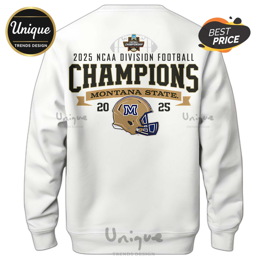 Montana State AFC North Division Champions White Hoodie Montana State AFC North Division Champions White Hoodie