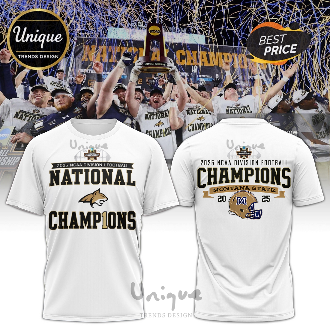 Montana State AFC North Division Champions White Hoodie Montana State AFC North Division Champions White Hoodie