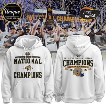 Montana State AFC North Division Champions White Hoodie, Joggers