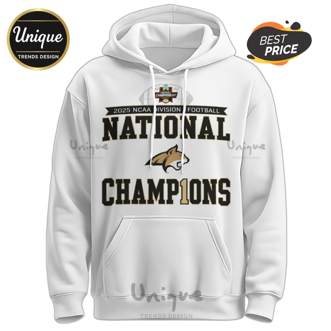 Montana State AFC North Division Champions White Hoodie, Joggers Montana State AFC North Division Champions White Hoodie, Joggers