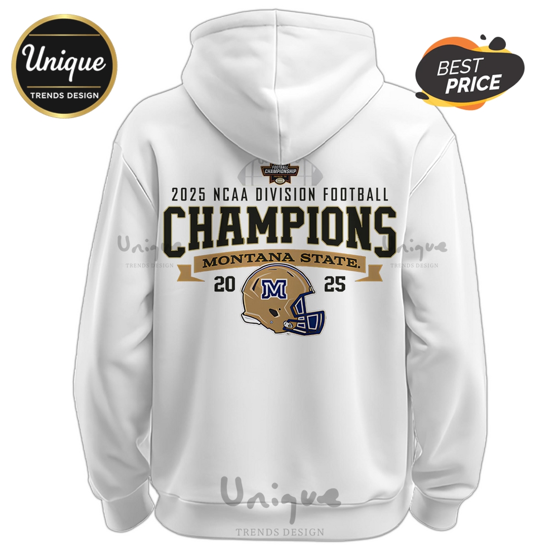 Montana State AFC North Division Champions White Hoodie, Joggers Montana State AFC North Division Champions White Hoodie, Joggers