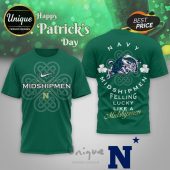 Navy Midshipmen Lucky St. Patrick's Day shirt, official NCAA apparel. Show your team spirit!