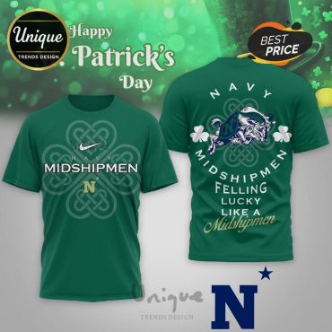Navy Midshipmen Premium NCAA Lucky St. Patricks Day Shirt