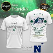 Navy Midshipmen Lucky St. Patrick's Day Shirt. Show your team spirit!