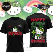Hello Kitty Patriots St. Patrick's Day 3D Shirt - Show your team & holiday spirit!