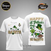 New Orleans Saints Hello Kitty St. Patrick's Day 3D Shirt