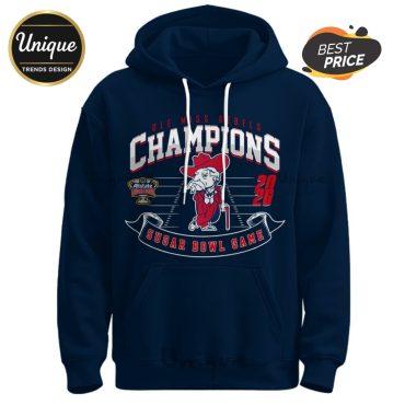 Ole Miss Rebels NCAA Sugar Bowl Champions Navy Hoodie, Joggers