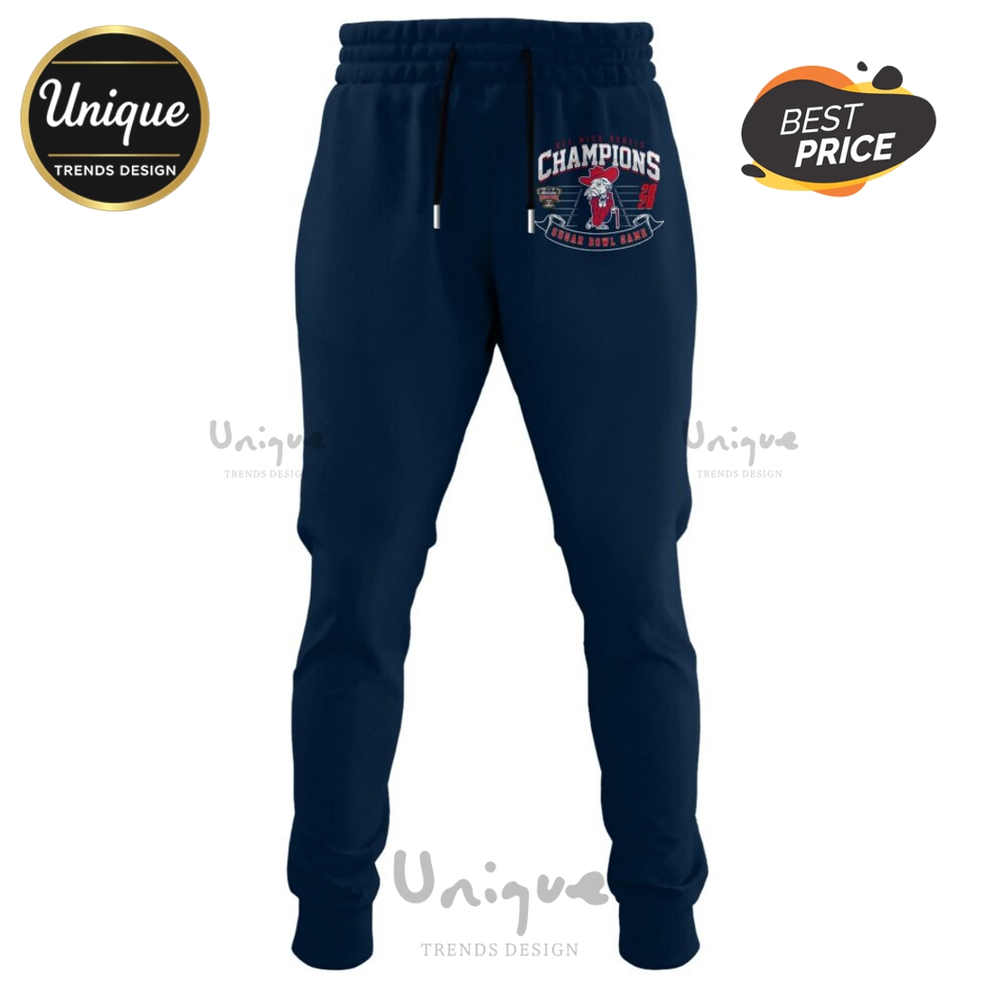 Ole Miss Rebels NCAA Sugar Bowl Champions Navy Hoodie, Joggers Ole Miss Rebels NCAA Sugar Bowl Champions Navy Hoodie, Joggers
