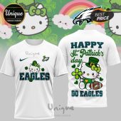 Philadelphia Eagles Hello Kitty St. Patrick's Day 3D Shirt