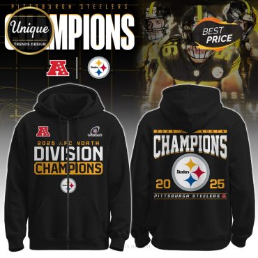 Pittsburgh Steelers AFC North Division Champions Zip Hoodie