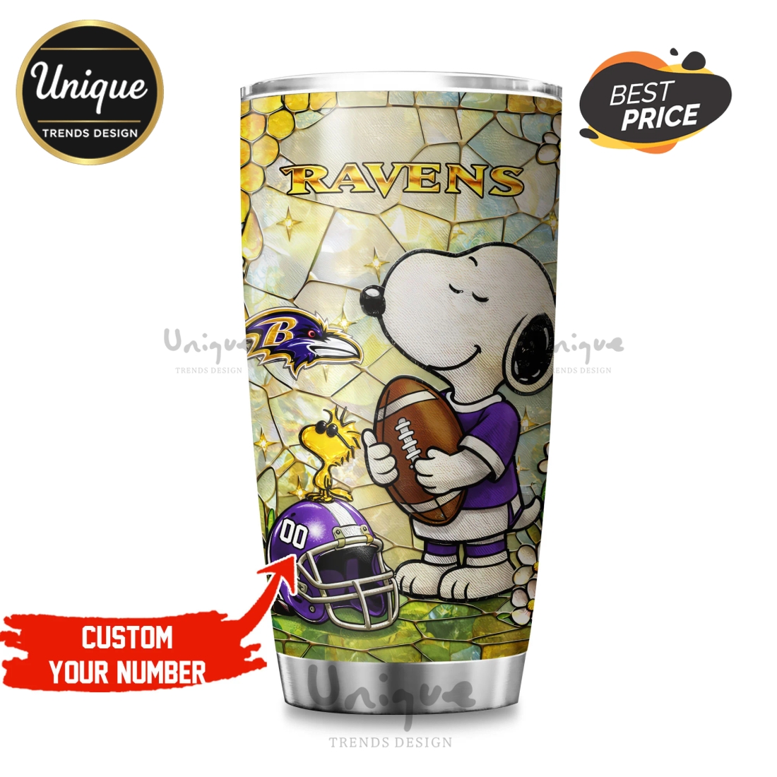 Premium Baltimore Ravens NFL Snoopy Pride Tumbler Premium Baltimore Ravens NFL Snoopy Pride Tumbler