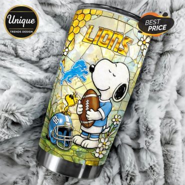 Premium Detroit Lions NFL Snoopy Pride Tumbler