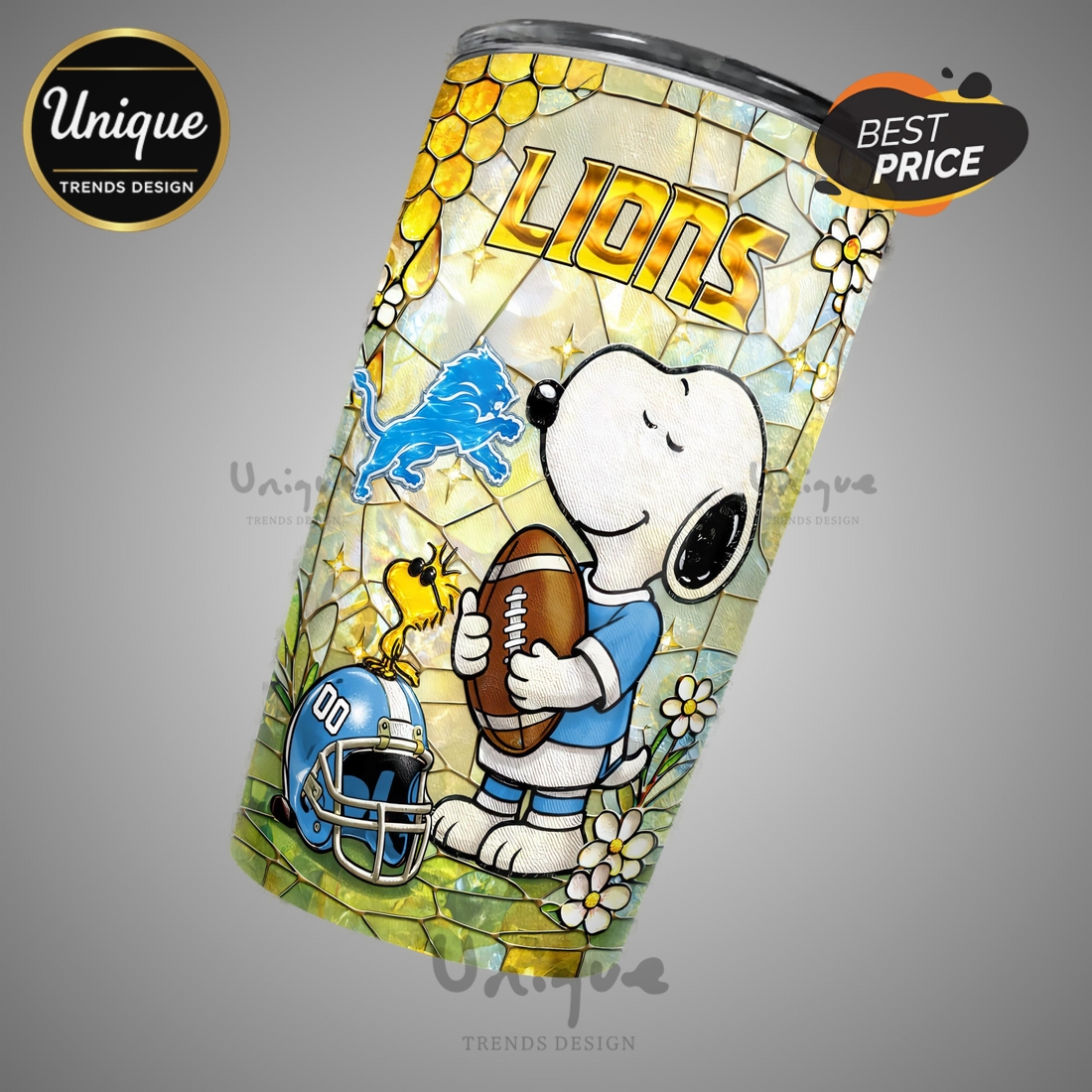 Premium Detroit Lions NFL Snoopy Pride Tumbler Premium Detroit Lions NFL Snoopy Pride Tumbler