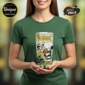 Green Bay Packers Snoopy Pride Tumbler: Show your team spirit with this premium tumbler featuring Snoopy and the Packers logo!