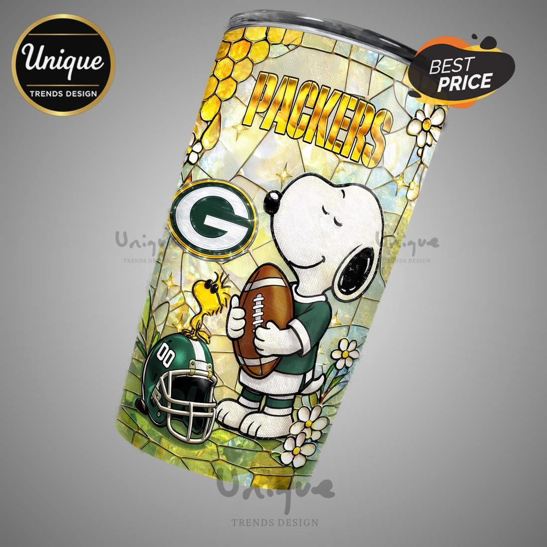 Premium Green Bay Packers NFL Snoopy Pride Tumbler Premium Green Bay Packers NFL Snoopy Pride Tumbler