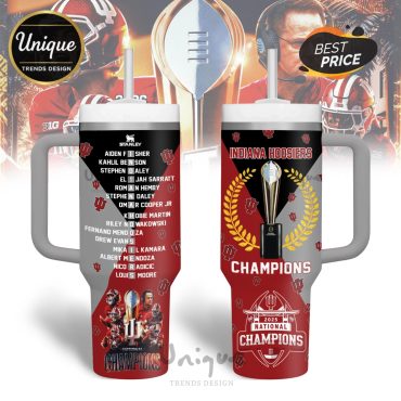 Premium Indiana Hoosiers NCAA 2026 CFP National Champions Tumbler