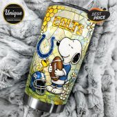 Indianapolis Colts Snoopy Tumbler - Show your team pride with this premium NFL tumbler featuring Snoopy!