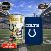 Indianapolis Colts Snoopy Tumbler: Show your team & Snoopy pride!