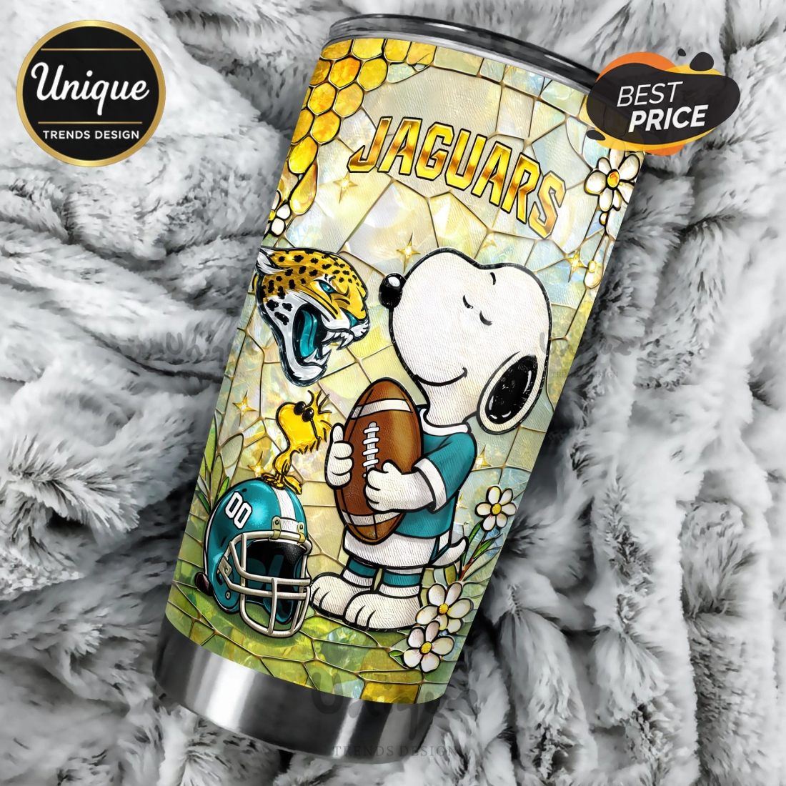 Premium Jacksonville Jaguars NFL Snoopy Pride Tumbler Premium Jacksonville Jaguars NFL Snoopy Pride Tumbler