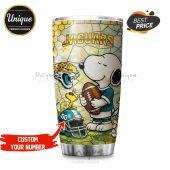 Jacksonville Jaguars Snoopy Tumbler: Show your team & Peanuts pride!